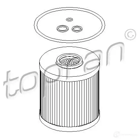 Масляный фильтр TOPRAN M 5JYYF 2445525 500728 изображение 0