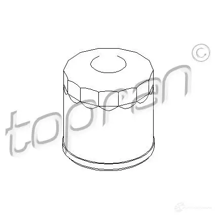Масляный фильтр TOPRAN 2441164 ZCV4Z 4Z 207483 изображение 0