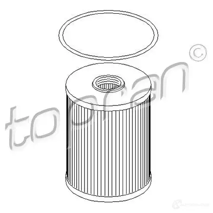 Масляный фильтр TOPRAN 2433097 K5 MW1WY 100110