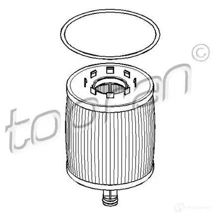 Масляный фильтр TOPRAN 2438037 X3P29C I 113545 изображение 0