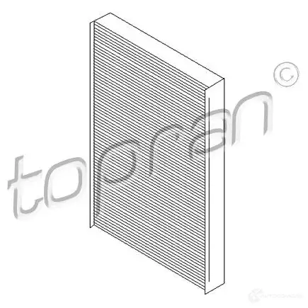 Салонный фильтр TOPRAN 2434220 TZD7 7 103764