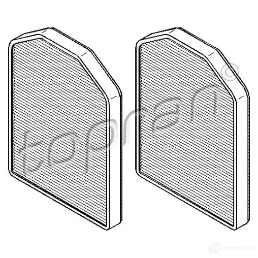 Салонный фильтр TOPRAN A JUP3 113278 2437827