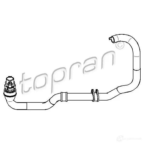 Патрубок радиатора, шланг TOPRAN 2449335 722271 RF EGW