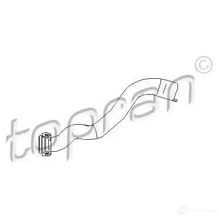 Патрубок радиатора, шланг TOPRAN 1423576189 4E0WZ SY 721445 изображение 0