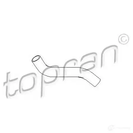 Патрубок радиатора, шланг TOPRAN G 3W4IMF 2448872 721444 изображение 0