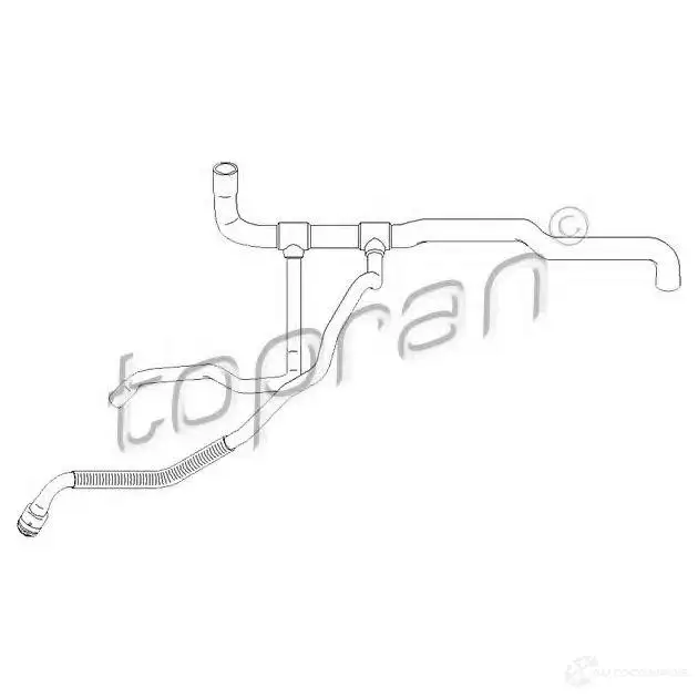 Патрубок радиатора, шланг TOPRAN Q6G12D 1 207732 1423575959