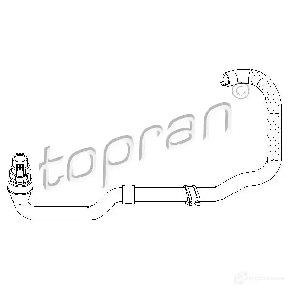 Патрубок радиатора, шланг TOPRAN 3 VERB9A 2448874 721449 изображение 0