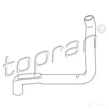 Патрубок радиатора, шланг TOPRAN 1423576142 700519 ZD9JQ 8