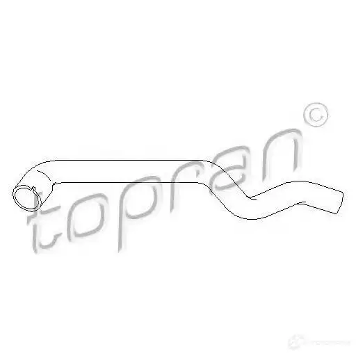 Патрубок радиатора, шланг TOPRAN 207794 YE 5R1A1 1423575961
