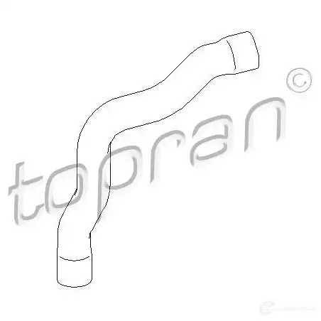 Патрубок радиатора, шланг TOPRAN 401959 2444346 27S9 2T
