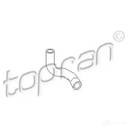 Патрубок радиатора, шланг TOPRAN 501262 HHXOE DS 2445946 изображение 0