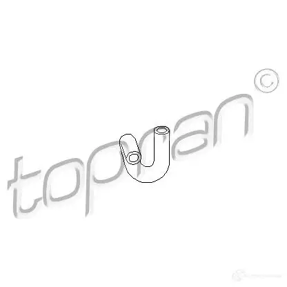 Патрубок радиатора, шланг TOPRAN 2434647 6 B9TXU7 107304 изображение 0