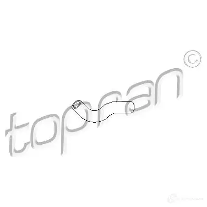 Патрубок радиатора, шланг TOPRAN 2433350 100841 UN3JH U изображение 0