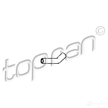 Патрубок радиатора, шланг TOPRAN 2440300 205709 0IQMS 1 изображение 0