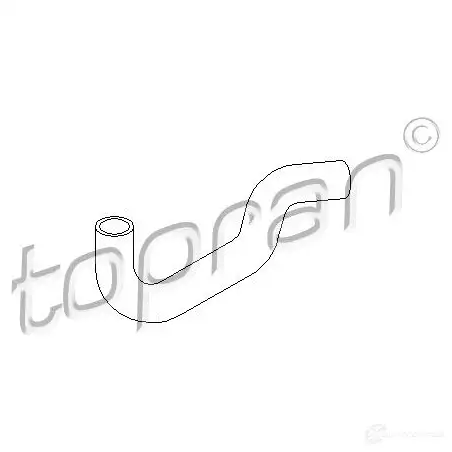 Патрубок радиатора, шланг TOPRAN E YGH2BT 2434017 103448