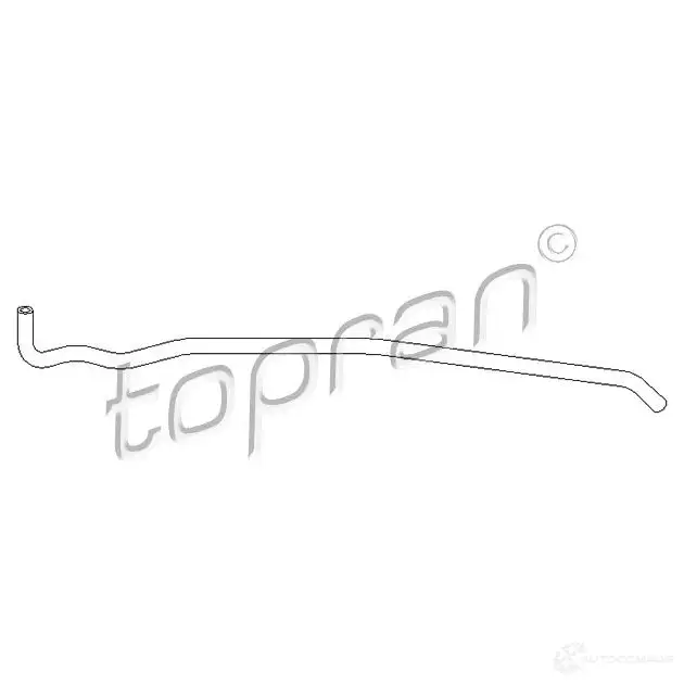 Патрубок радиатора, шланг TOPRAN 501783 2446290 4P RDP изображение 0