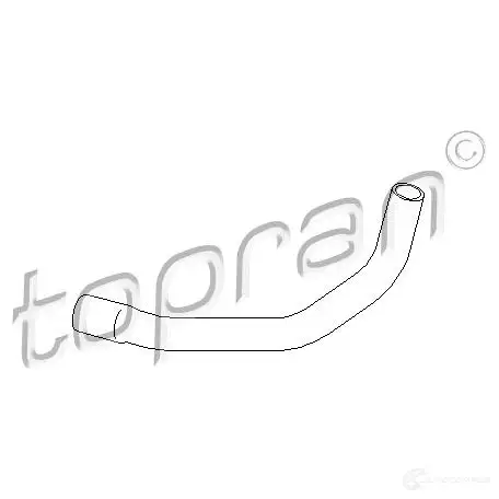 Патрубок радиатора, шланг TOPRAN 4J XPJQ 301437 2442109 изображение 0