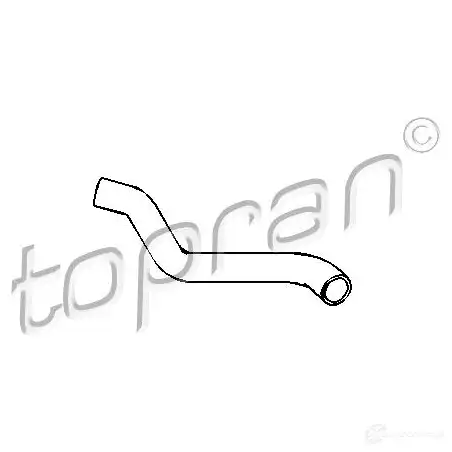 Патрубок радиатора, шланг TOPRAN E6S W3 501565 2446123 изображение 0