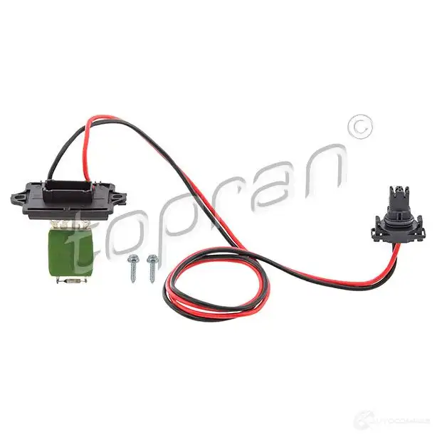 Резистор вентилятора печки TOPRAN 2KNSO M 701809 1224483496