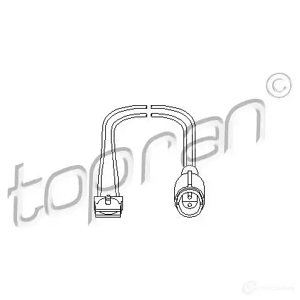 Датчик износа тормозных колодок TOPRAN C MGTU 500669 2445496
