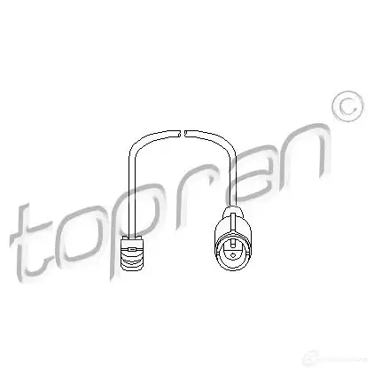 Датчик износа тормозных колодок TOPRAN VN H7A 500662 2445490 изображение 0