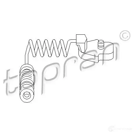 Датчик износа тормозных колодок TOPRAN 2443749 RPK5ZJ W 400984 изображение 0