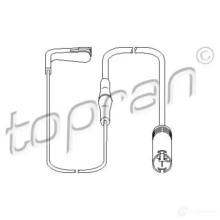 Датчик износа тормозных колодок TOPRAN NBY 7W7 2445728 500995