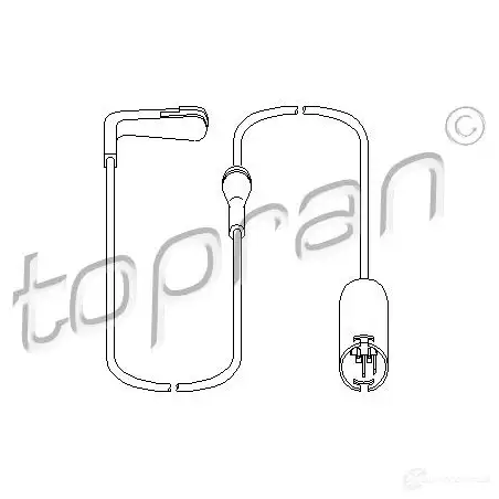 Датчик износа тормозных колодок TOPRAN 500657 T WUEH5 2445486