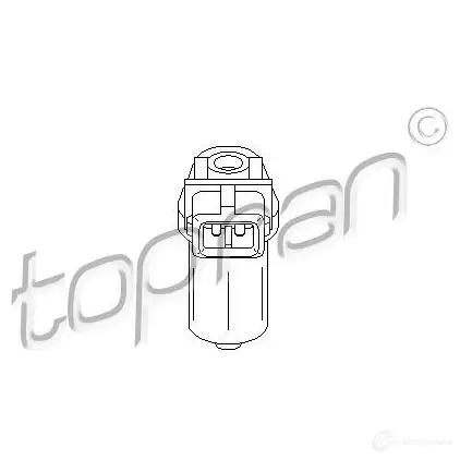 Датчик положения коленвала TOPRAN 7N6L OT 2445972 501306 изображение 0