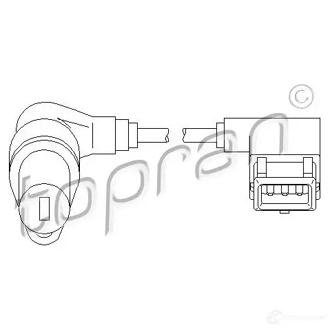 Датчик положения коленвала TOPRAN 0 AVBA9B 2445964 501294 изображение 0
