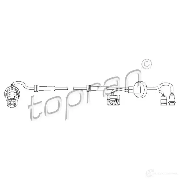 Датчик АБС TOPRAN 2435913 90P 2RS 109925