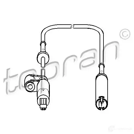 Датчик АБС TOPRAN 2445637 1U 9I9 500882 изображение 0