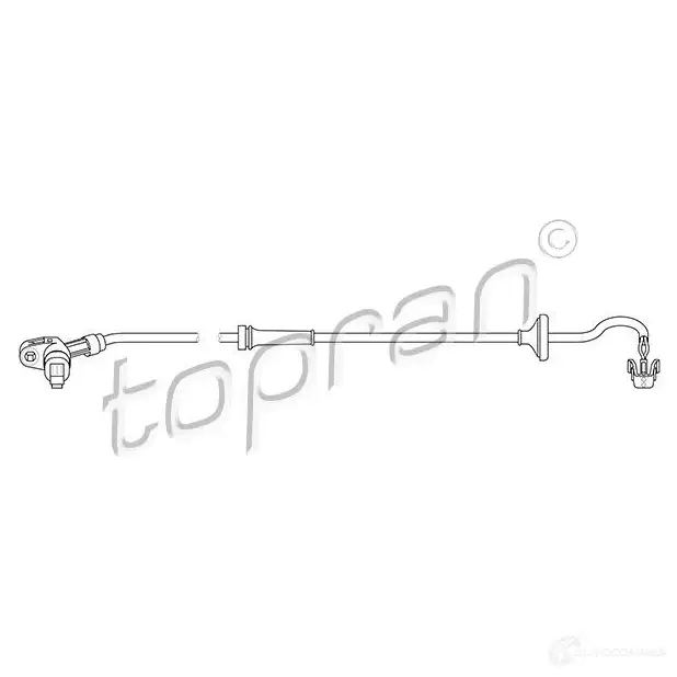 Датчик АБС TOPRAN 109754 2435797 B 19VE
