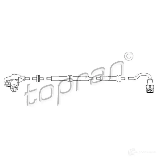 Датчик АБС TOPRAN 721605 4 P4NX 2448955