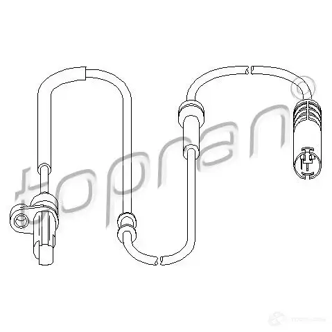 Датчик АБС TOPRAN 98N X5M2 501234 2445921