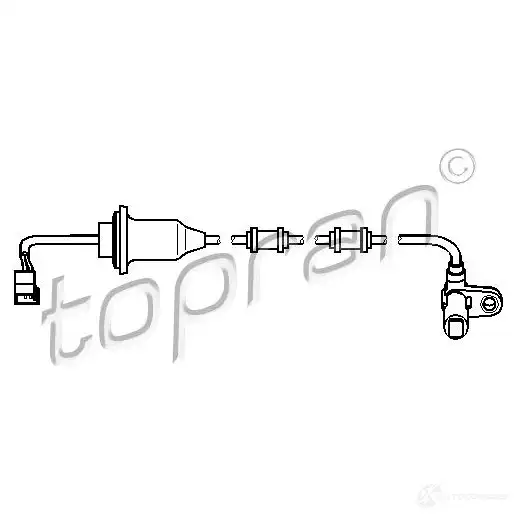 Датчик АБС TOPRAN 2444121 5WKC3 VW 401549 изображение 0