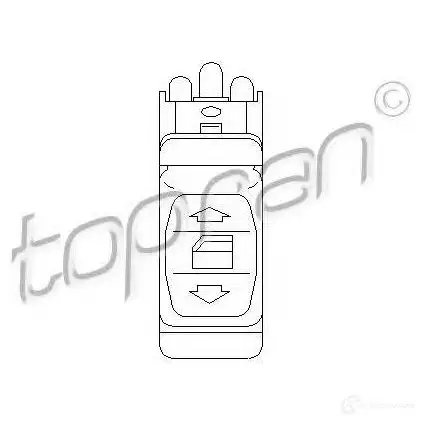 Кнопка стеклоподъемника TOPRAN 401515 QZLSI E 2444092