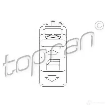 Кнопка стеклоподъемника TOPRAN 2444091 401514 7 08GA