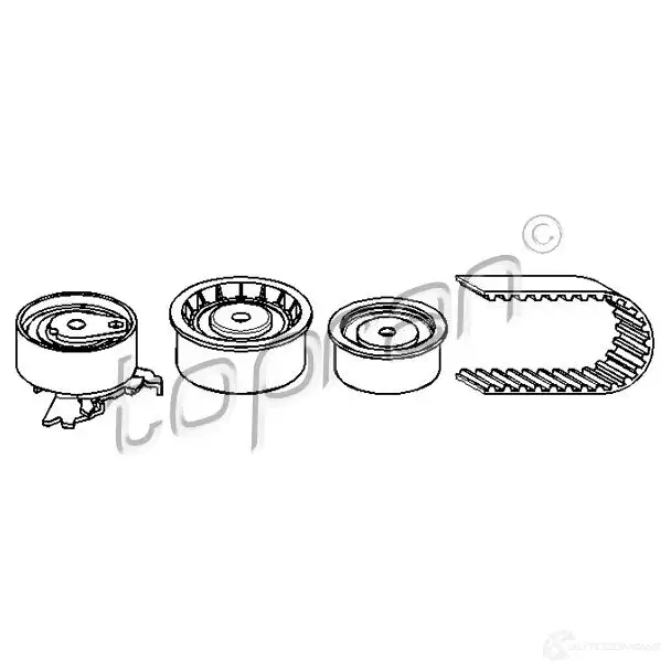 Комплект ремня ГРМ TOPRAN 7ND58 M1 2440462 206143 изображение 0