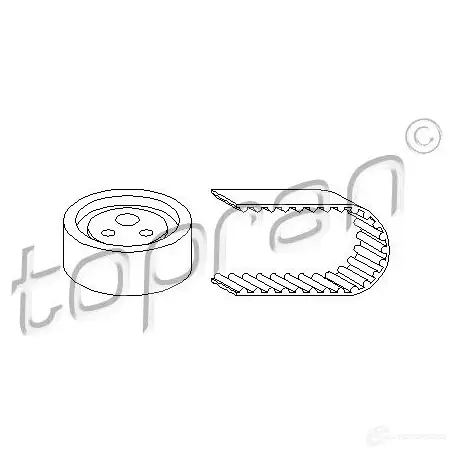 Комплект ремня ГРМ TOPRAN 8V QXG 2447293 700199