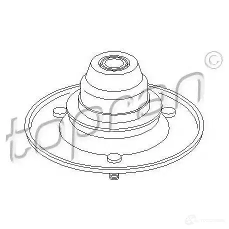 Опора амортизатора TOPRAN 2446032 PGY8TT X 501447 изображение 0