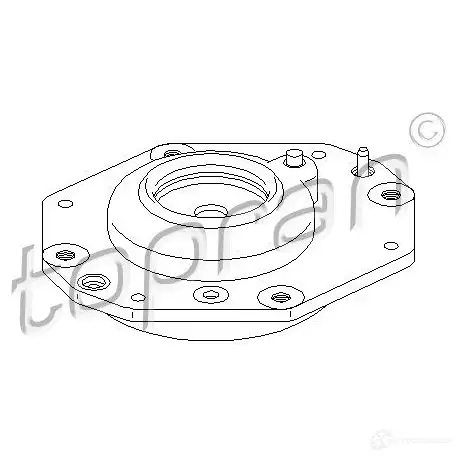 Опора амортизатора TOPRAN N7 93WO 720267 2448319 изображение 0