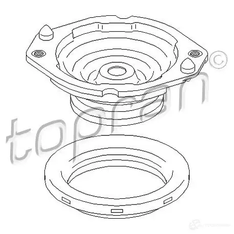 Опора амортизатора TOPRAN HK MNA 2447687 700760