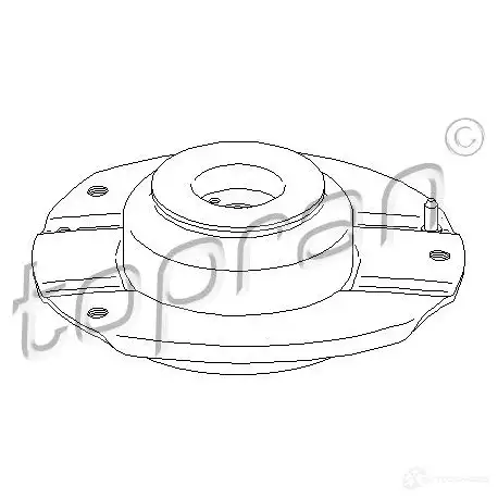 Опора амортизатора TOPRAN 721812 07Z B7 2449091
