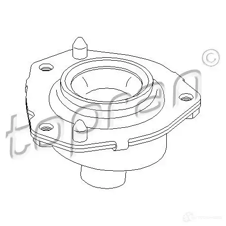 Опора амортизатора TOPRAN 2448773 UHY OW 721202