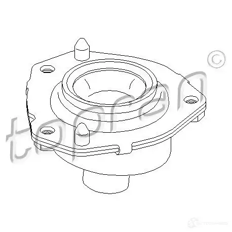 Опора амортизатора TOPRAN 2448773 UHY OW 721202 изображение 0