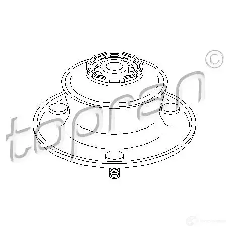Опора амортизатора TOPRAN 501324 2445984 LUC7K 0