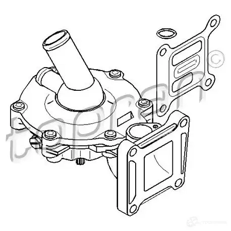 Водяной насос, помпа TOPRAN 302222 KKM6 HU 2442436 изображение 0