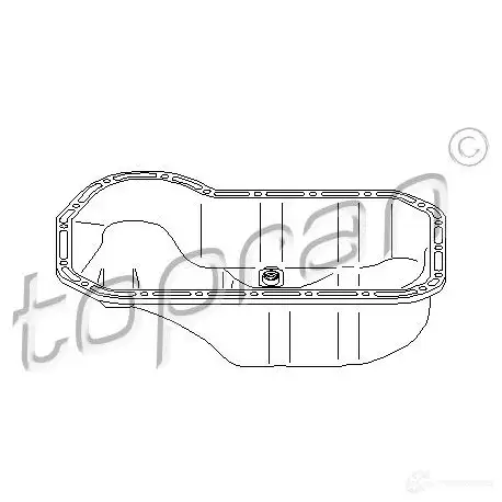 Поддон двигателя TOPRAN 2433381 MBZBG QR 101023 изображение 0