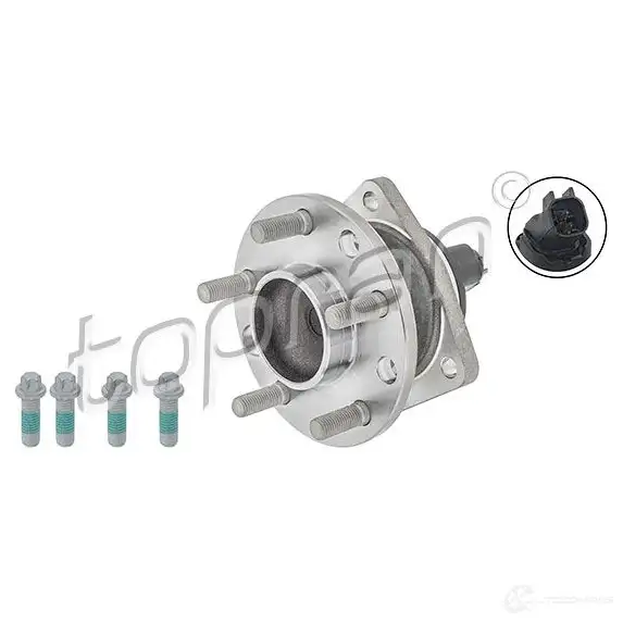 Подшипник ступицы колеса, комплект TOPRAN K6T 1ODO 2442438 302231 изображение 0